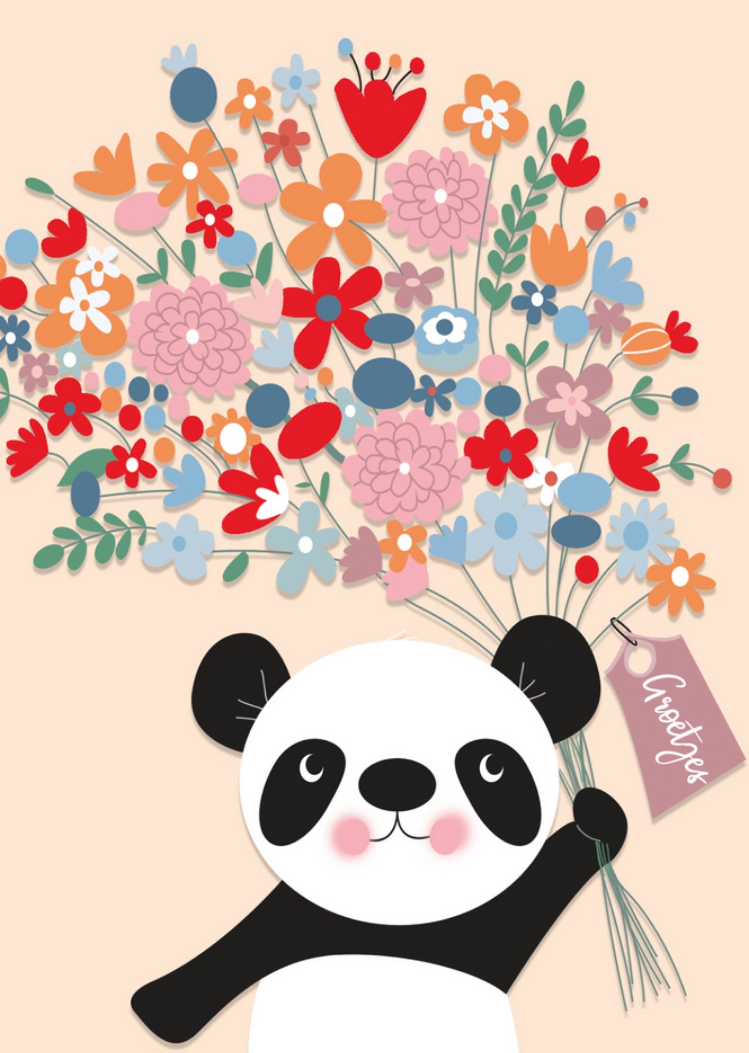 Paperclip - Zomaar kaart - Panda