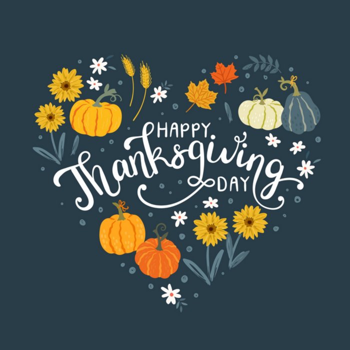 Paperclip | Thanksgiving kaart | Bloemen