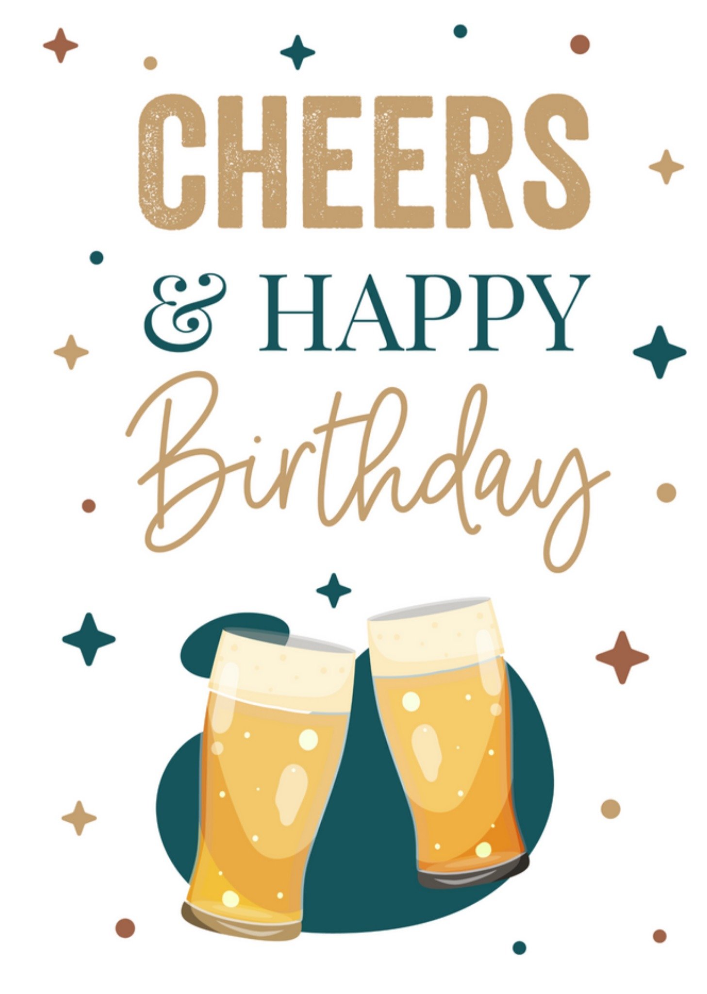 Papercute - Verjaardagskaart - Cheers! - Bier