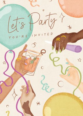 Melolelo | Uitnodiging verjaardag | let's party