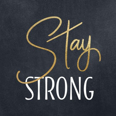 Luckz | Beterschapskaart | stay strong