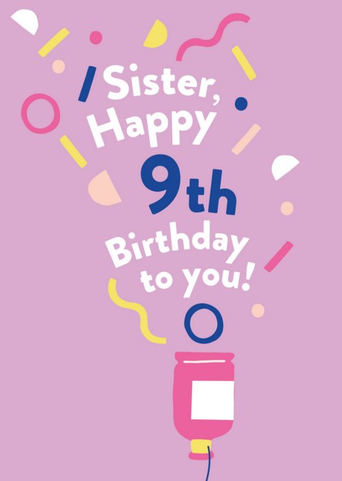 Greetz | Verjaardagskaart | confetti sister 9