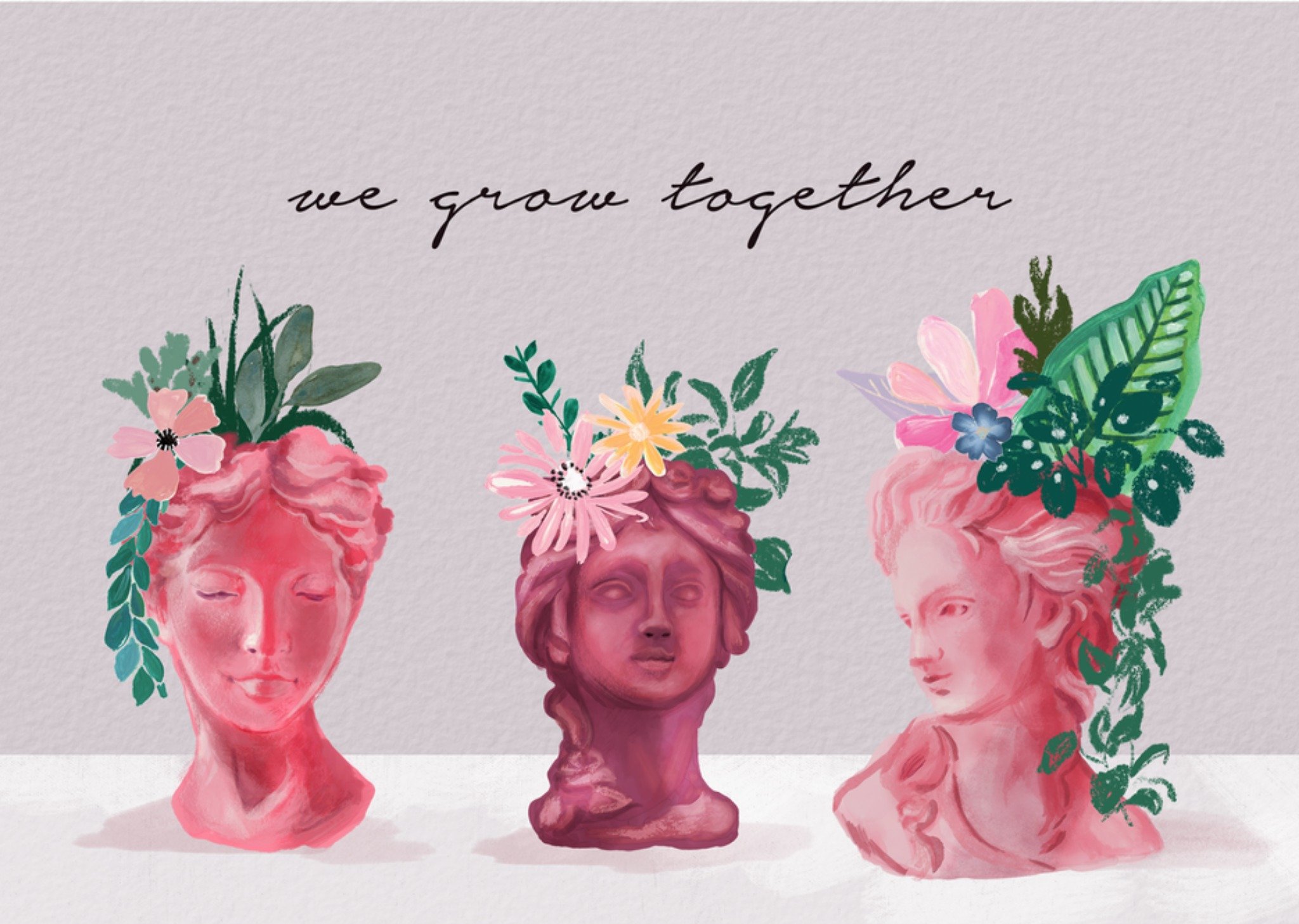 Drunk Girl Designs - Internationale Vrouwendag - We grow together