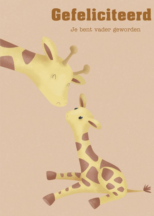Little Dutch | Geboortekaart | Giraffe