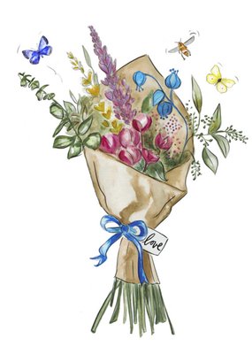 Marie Bodie | Moederdagkaart | bloemen
