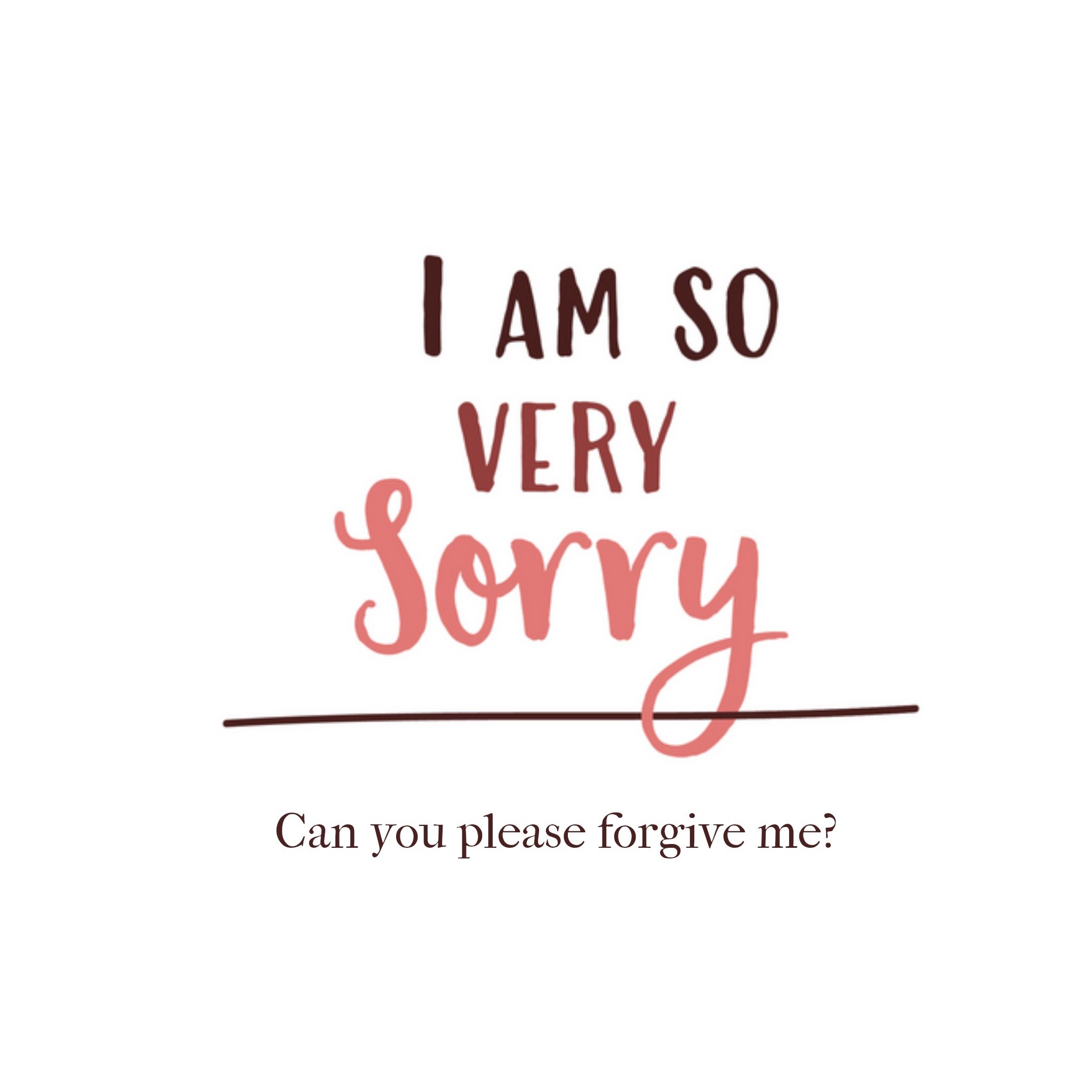 Sorry kaart - forgive me