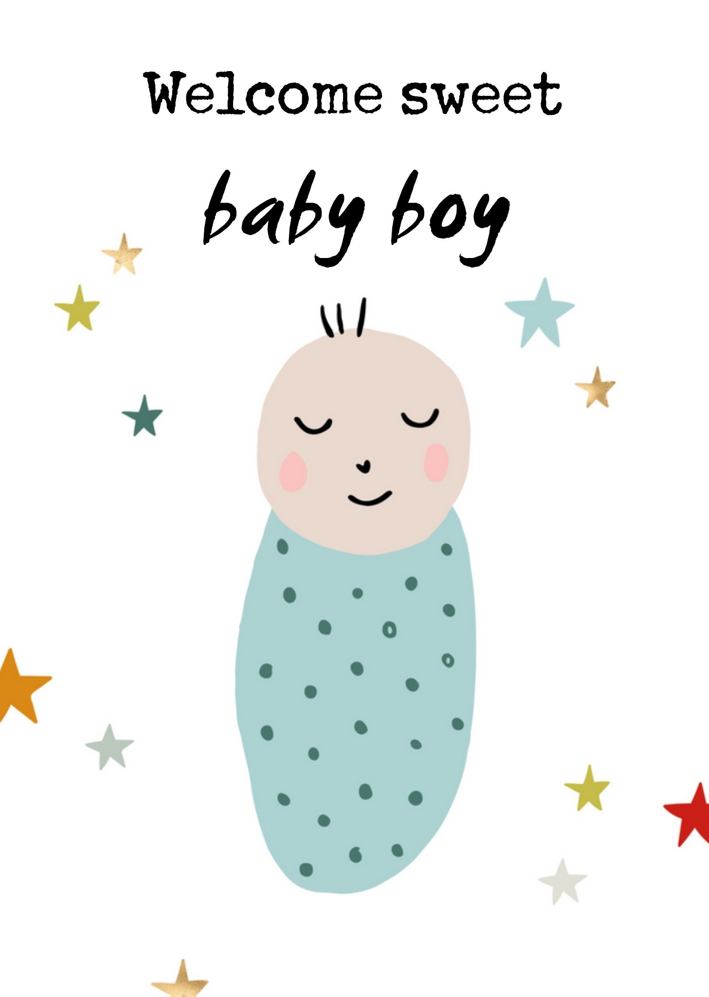 Geboorte kaart - Baby boy