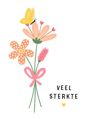 Marieke Witke | Condoleancekaart | bloemen