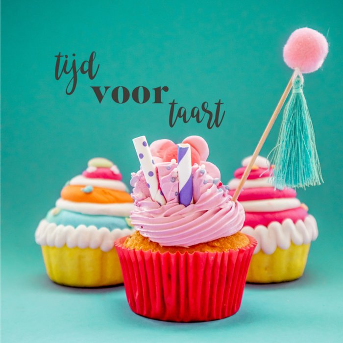 Photoflash | Verjaardagskaart | Cupcakes
