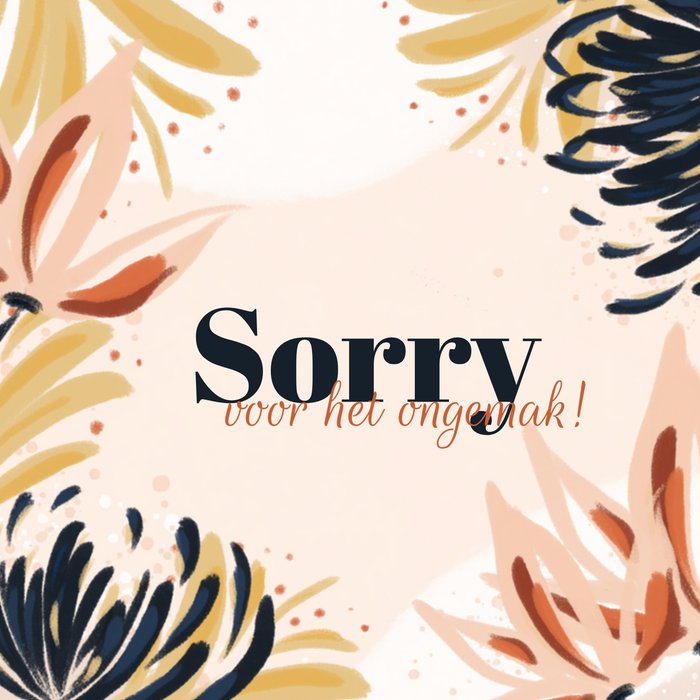 Greetz | Sorry kaart | sorry voor het ongemak