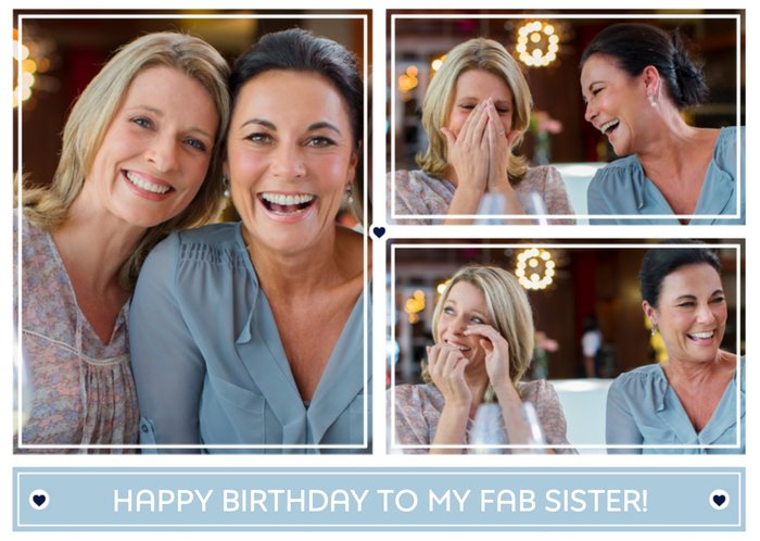 Greetz | Verjaardagskaart | Fab sister!