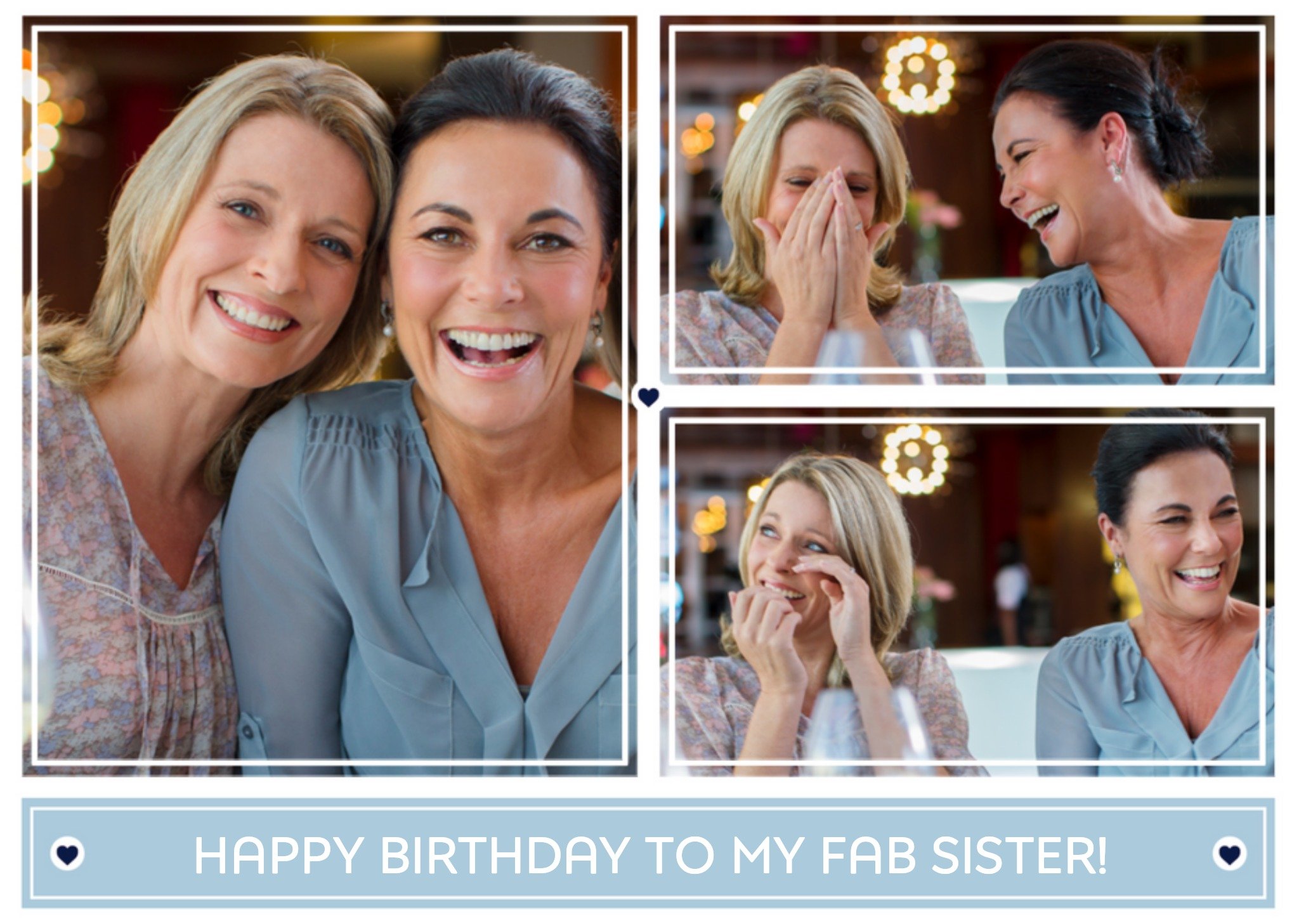 Verjaardagskaart - Fab sister!