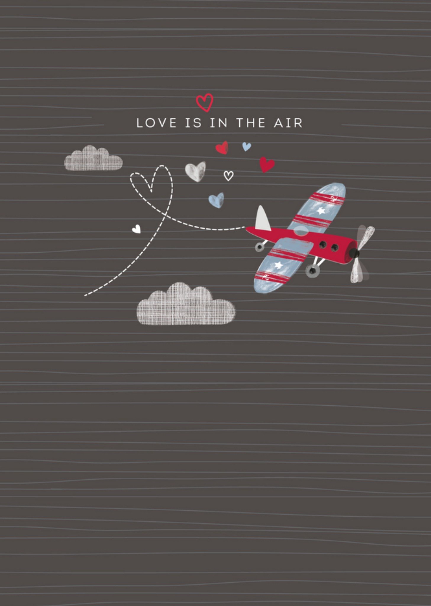 TMS - Valentijnskaart - vliegtuigje - love