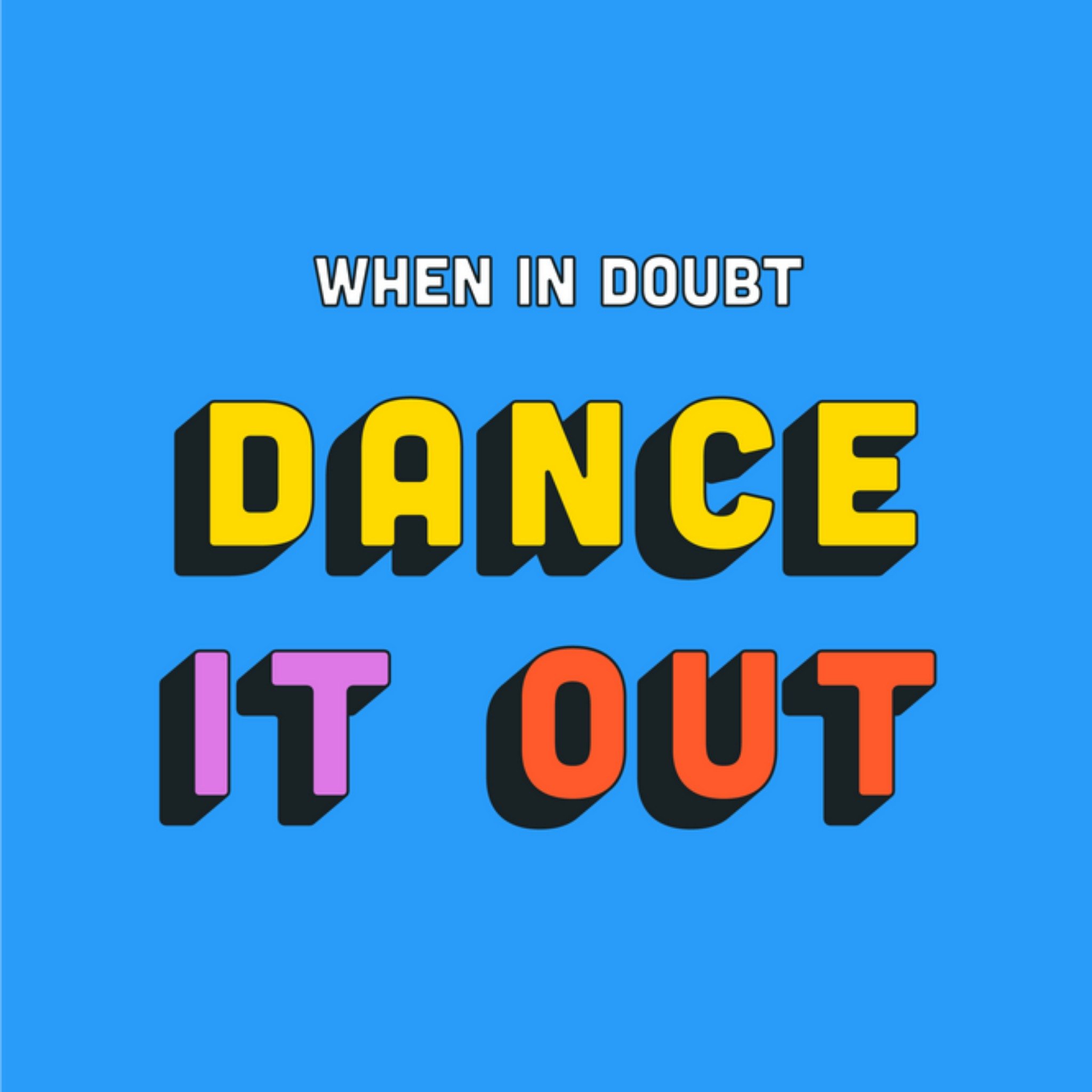 Denken aan kaart - dance it out