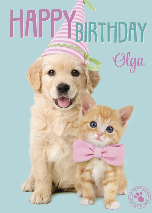 Studio Pets | Verjaardagskaart | met naam
