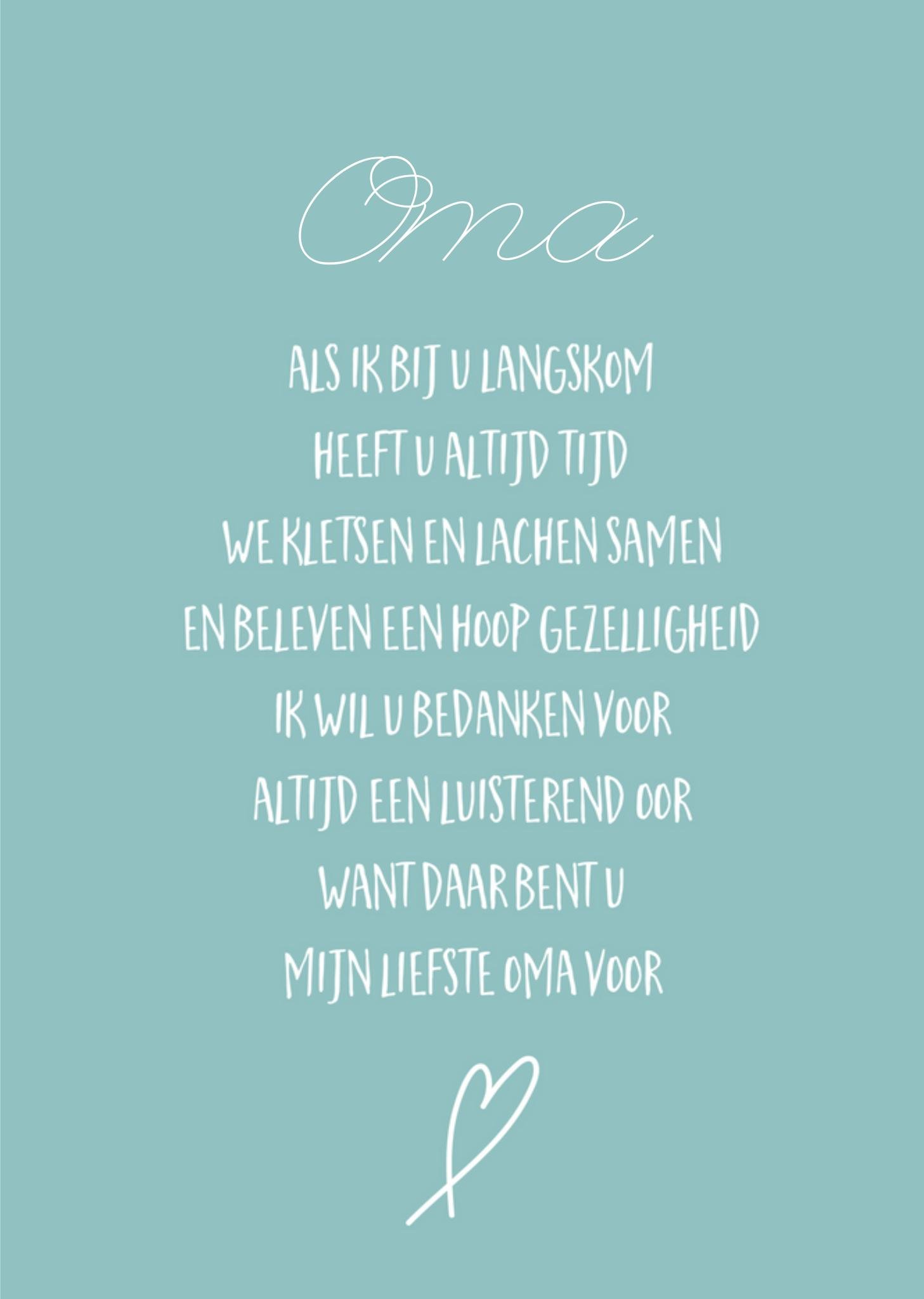 Verjaardagskaart - Greetz - Oma
