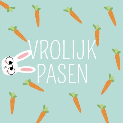 Greetz | Paaskaart | worteltjes | konijn