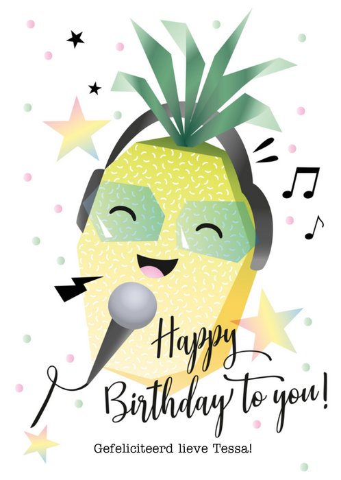 Verjaardagskaart | Luckz | Ananas