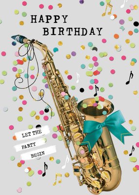 TMS | Verjaardagskaart | Saxofoon