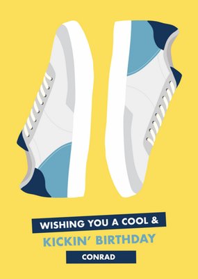 Greetz | Verjaardagskaart | sneakers met naam