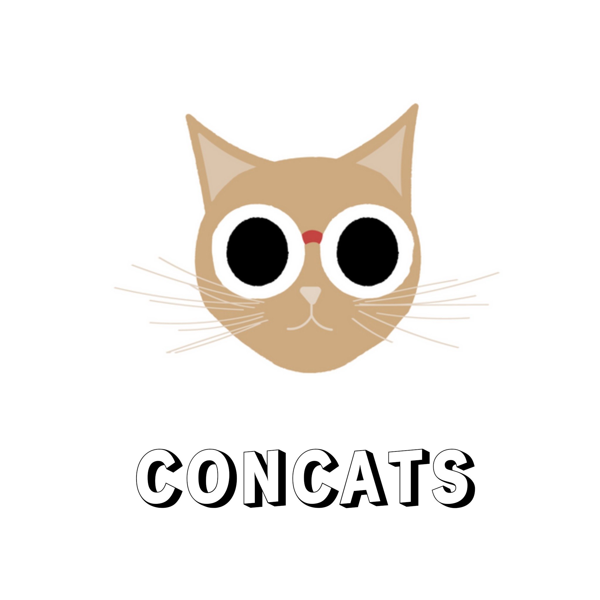 Felicitatiekaart - kat - concats