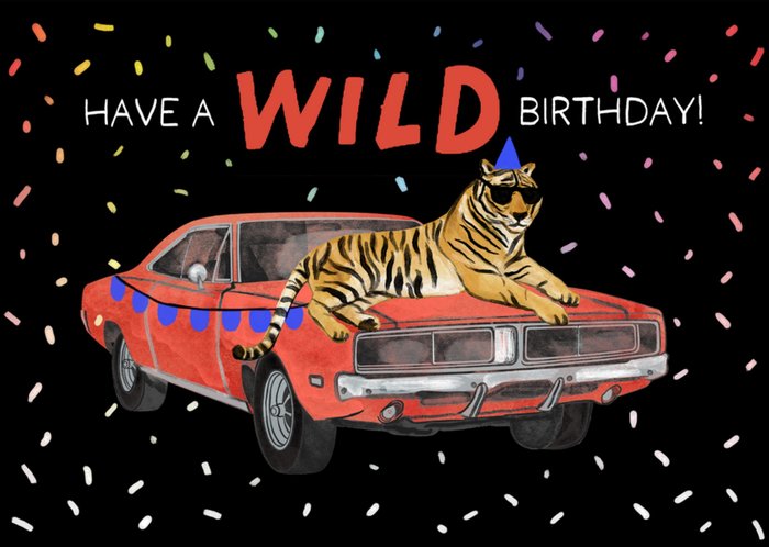 Drunk Girl Designs | Verjaardagskaart | Wild