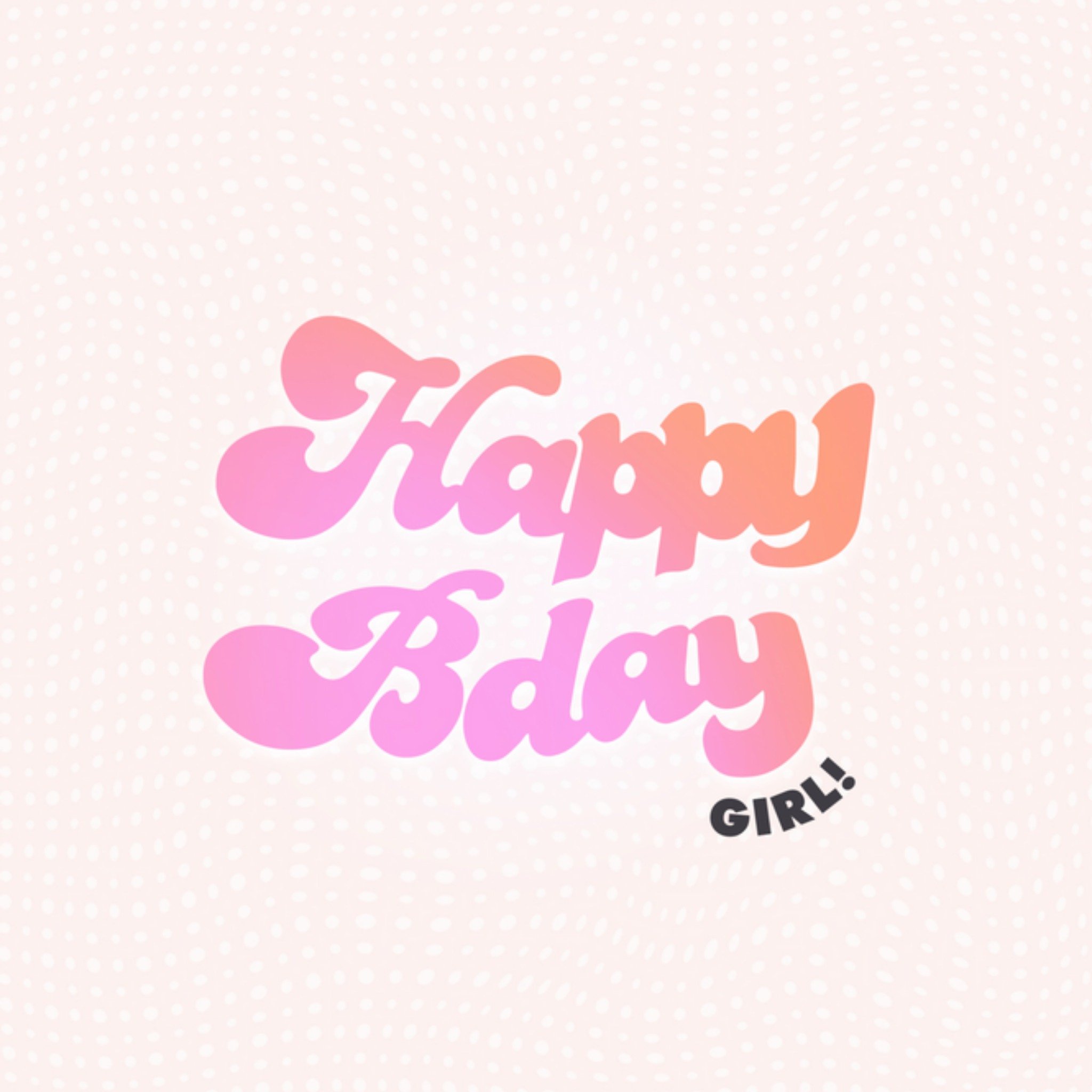 Verjaardagskaart - kleurrijk - happy bday