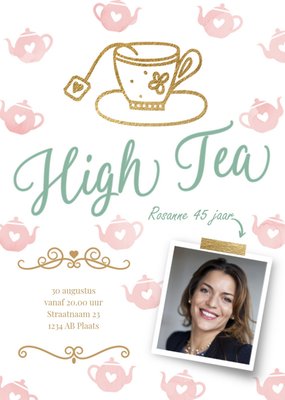 Luckz | Uitnodiging | Verjaardagsfeest | High tea