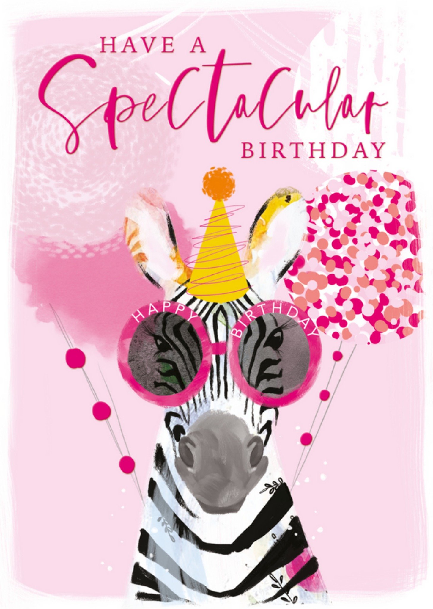 Abacus - Verjaardagskaart - zebra