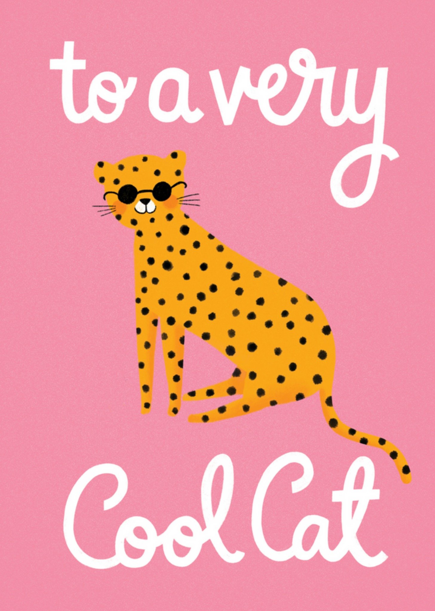 The Cardy Club - Verjaardagskaart - cool cat