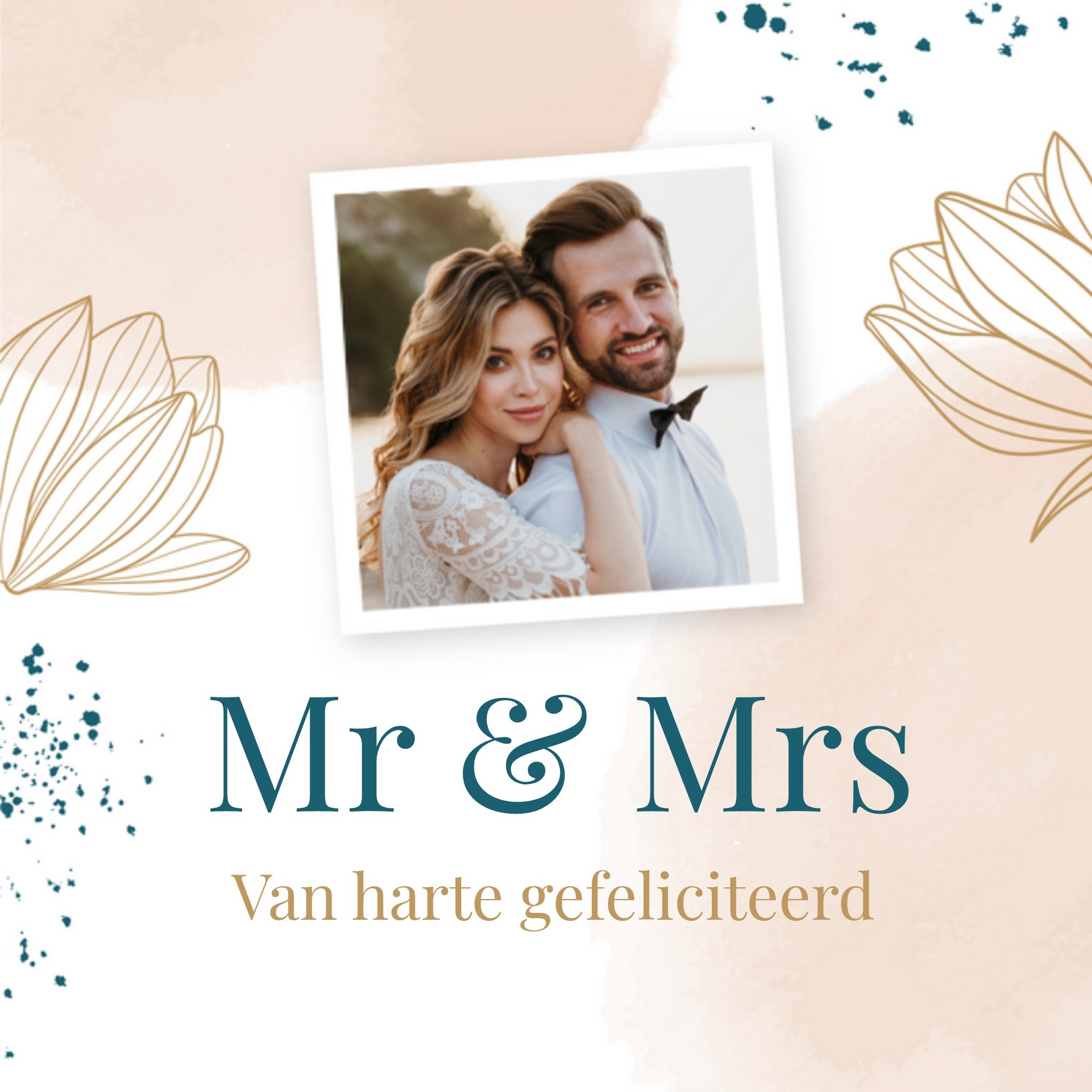 Papercute - Huwelijkskaart - Mr Mrs