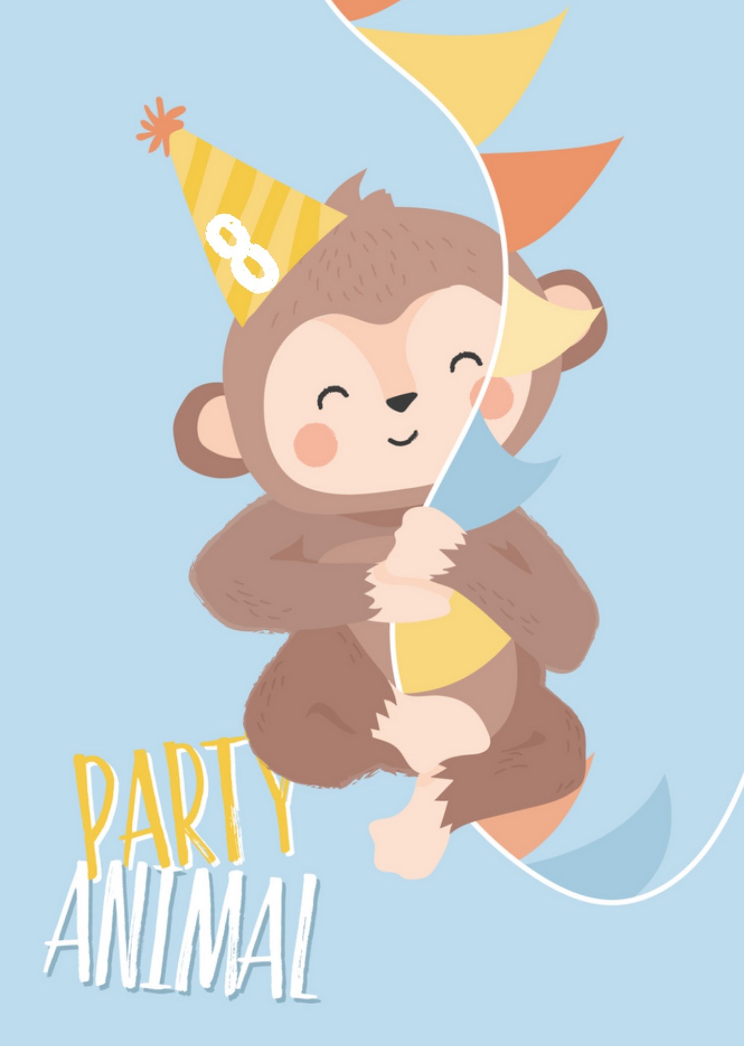 Tante Kaartje - Verjaardagskaart - aapje