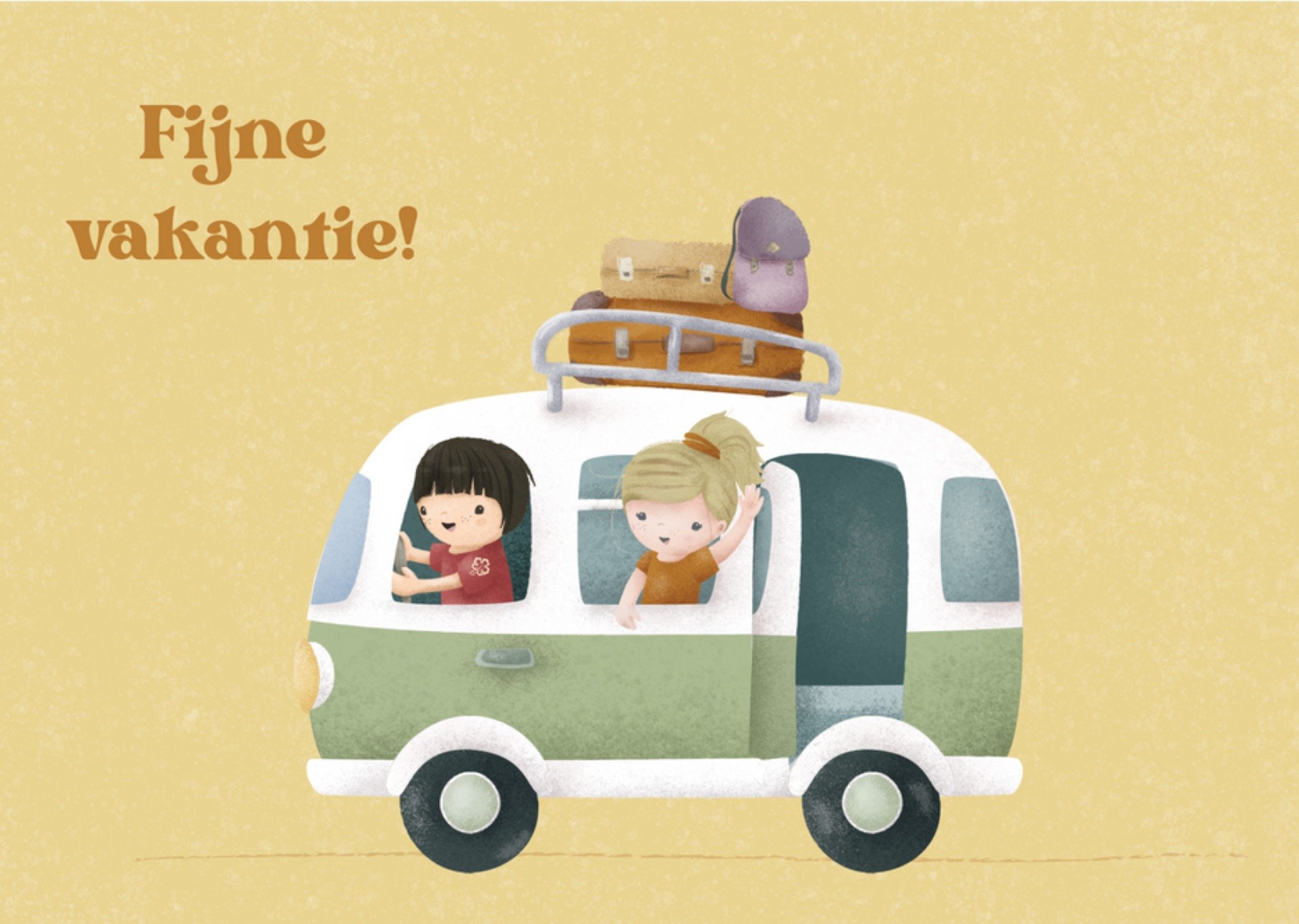 Little Dutch - Vakantie kaart - Camper busje