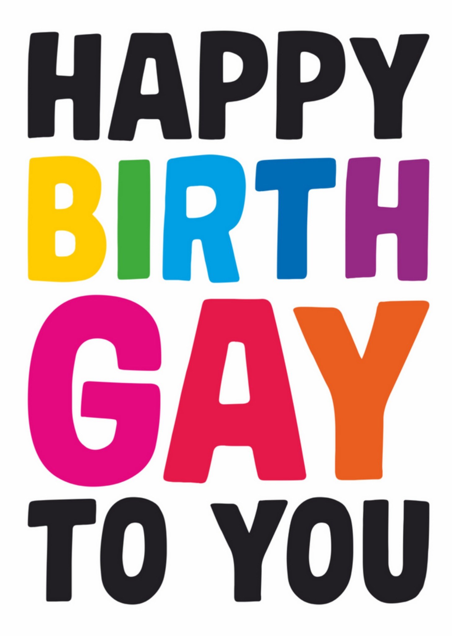 Dean Morris - Verjaardagskaart - happy birthgay