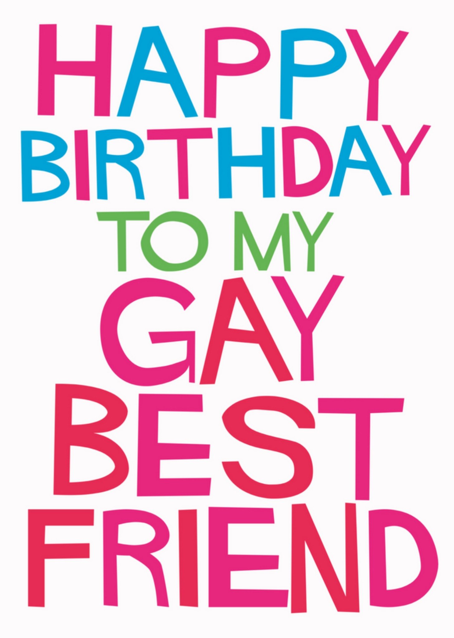 Dean Morris - Verjaardagskaart - gay - bestfriend