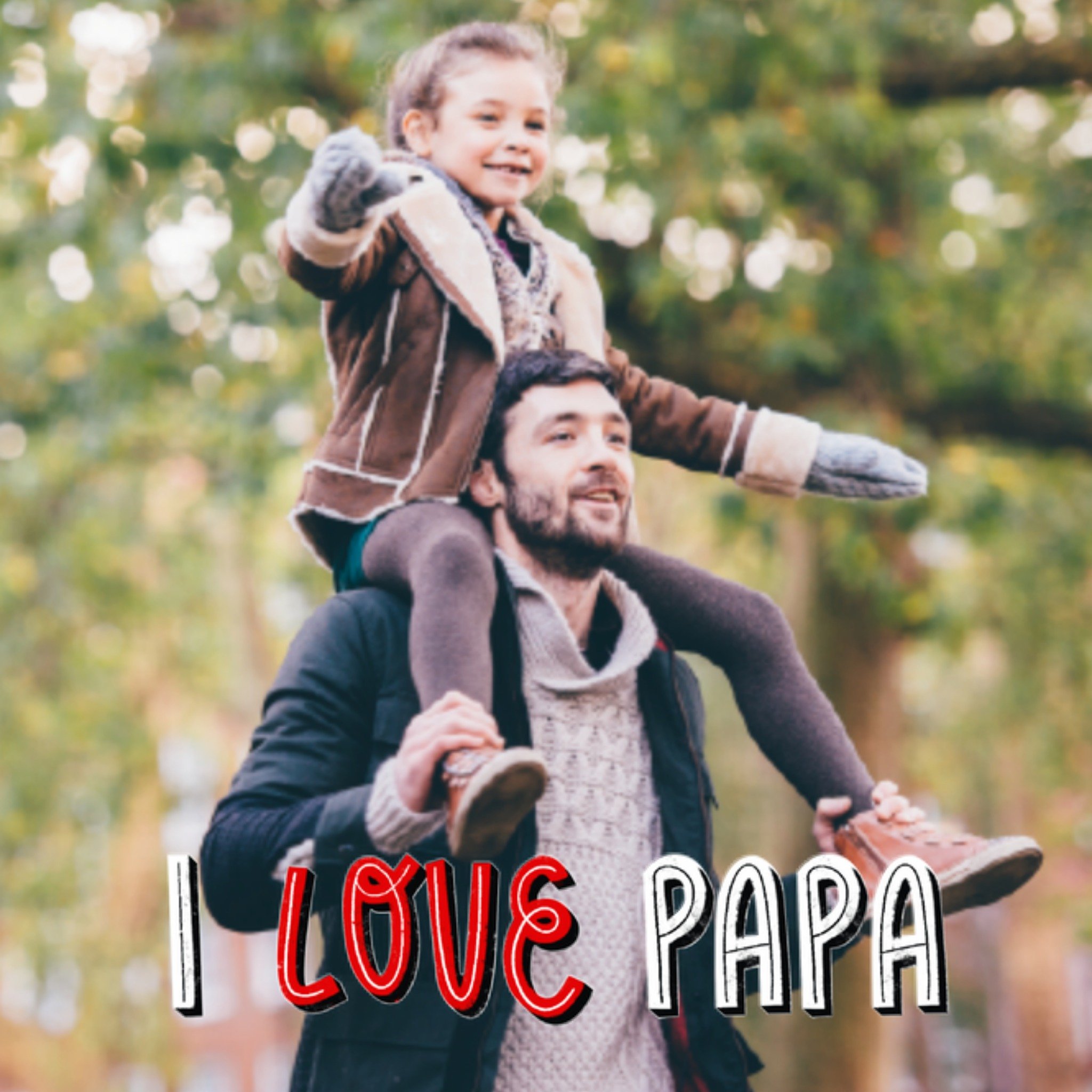 Vaderdagkaart - foto - love papa