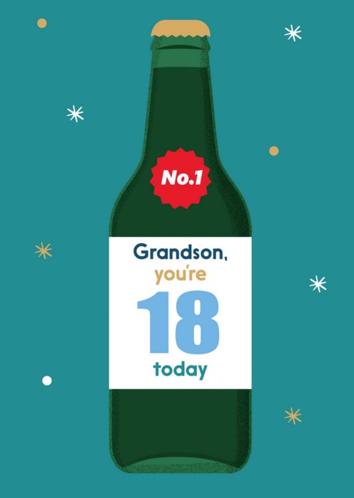 Greetz | Verjaardagskaart | No. 1 grandson