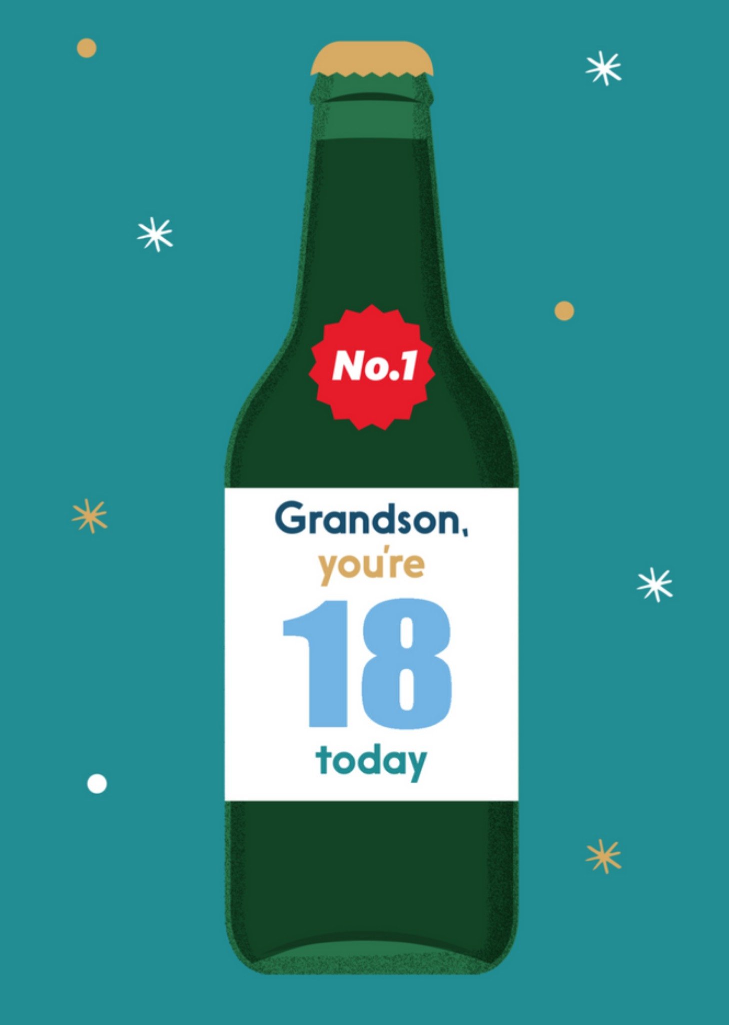 Verjaardagskaart - No. 1 grandson