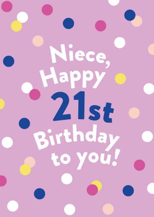 Greetz | Verjaardagskaart | Niece happy 21st