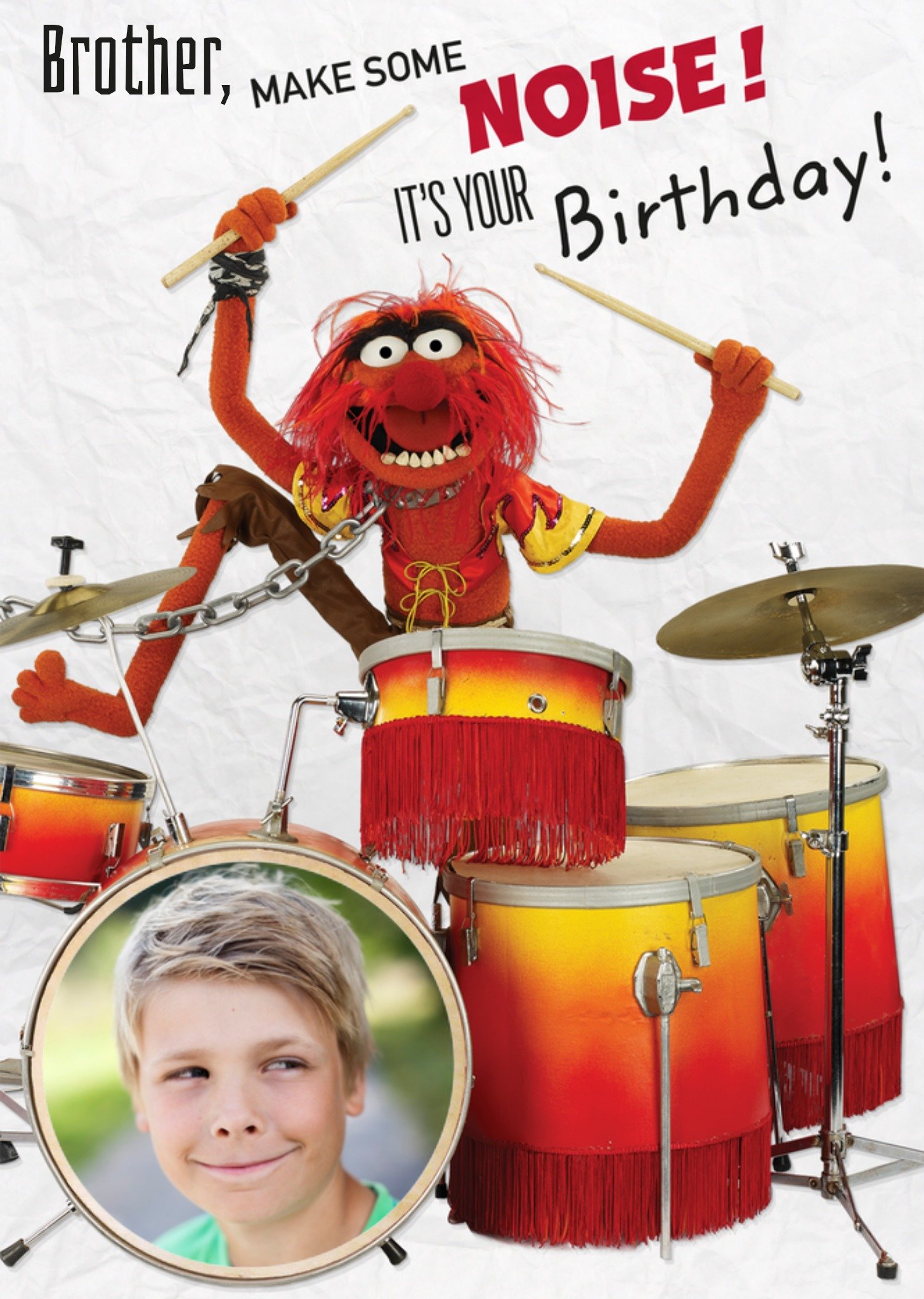 Muppets - Verjaardagskaart - Met foto - Make some noise