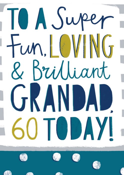 Greetz | Verjaardagskaart | grandad 60 today