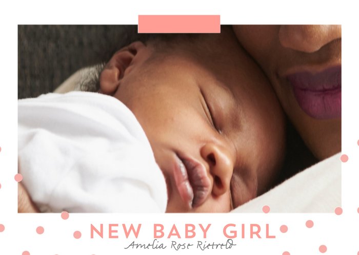 Greetz | Geboortekaart | new baby girl | met naam