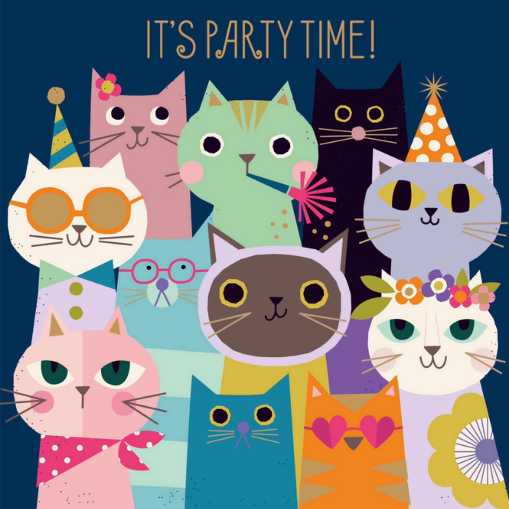 Paperclip - Verjaardagskaart - It's party time!