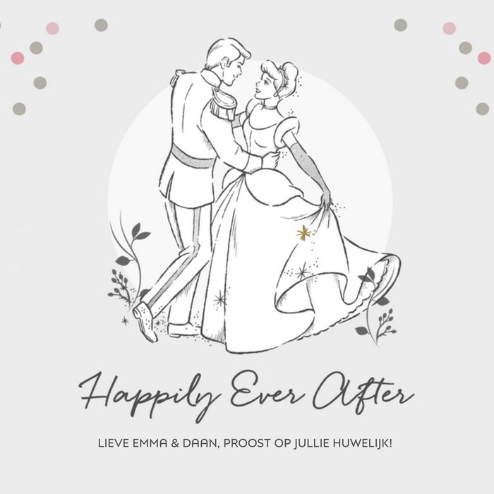 Disney | Huwelijkskaart | Prinses | Happily ever after