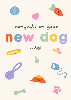 Greetz | Felicitatiekaart | hond | met naam
