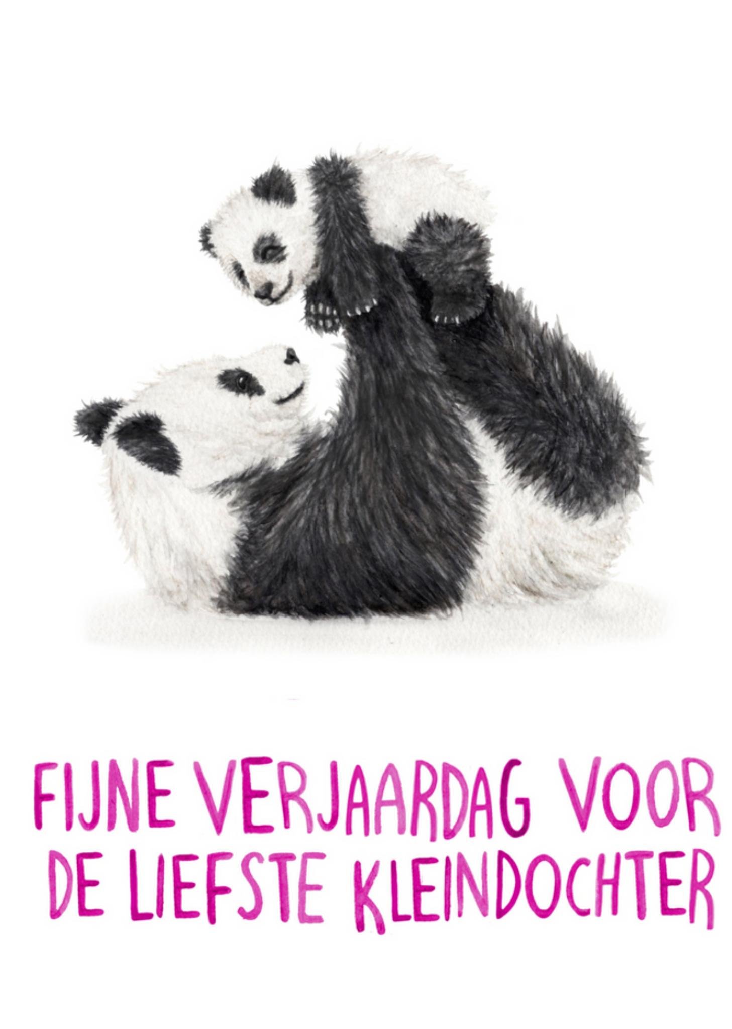 Citrus Bunn - Verjaardagskaart - panda's