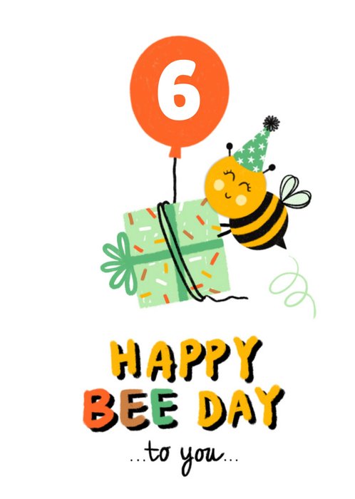 Marieke Witke | Verjaardagskaart | Happy Bee Day! | Aanpasbare leeftijd