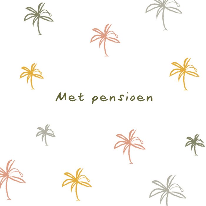 Greetz | Pensioen kaart | palmbomen