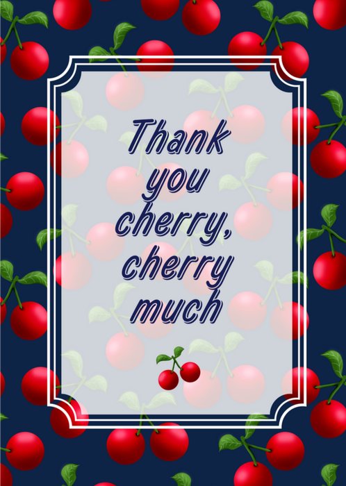 Greetz | Bedanktkaart | Thank you cherry much