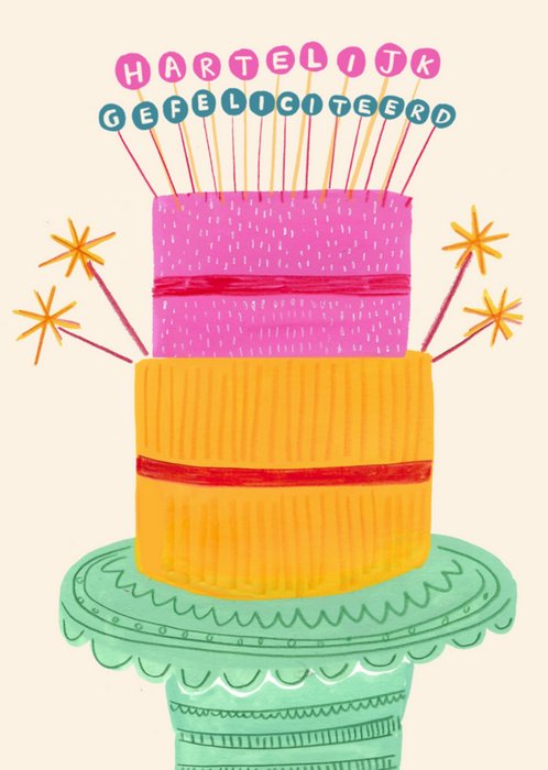 Stella Isaac | Verjaardagskaart | taart